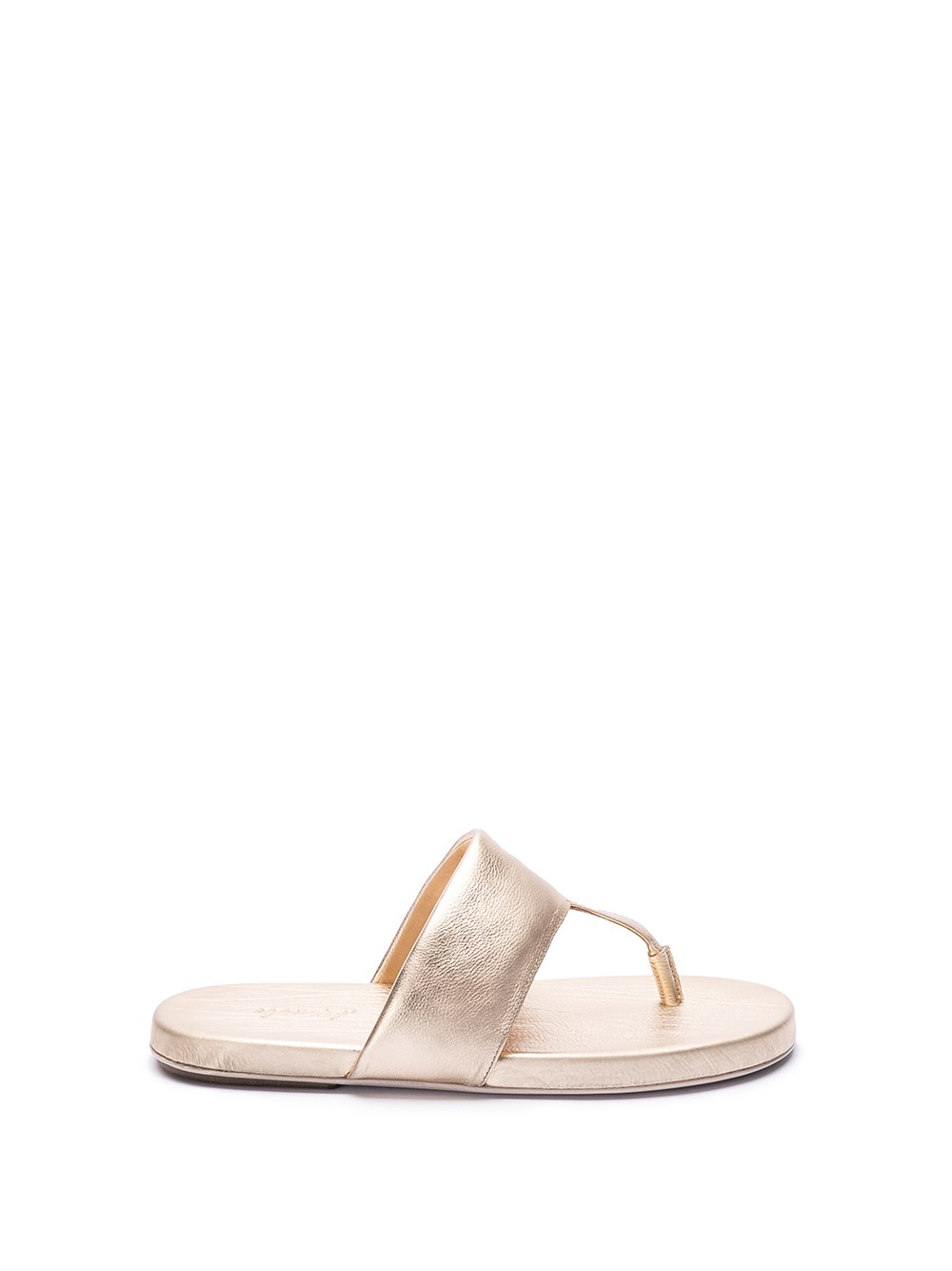 Shop Marsèll `spanciata` Thong Sandals In Metallic