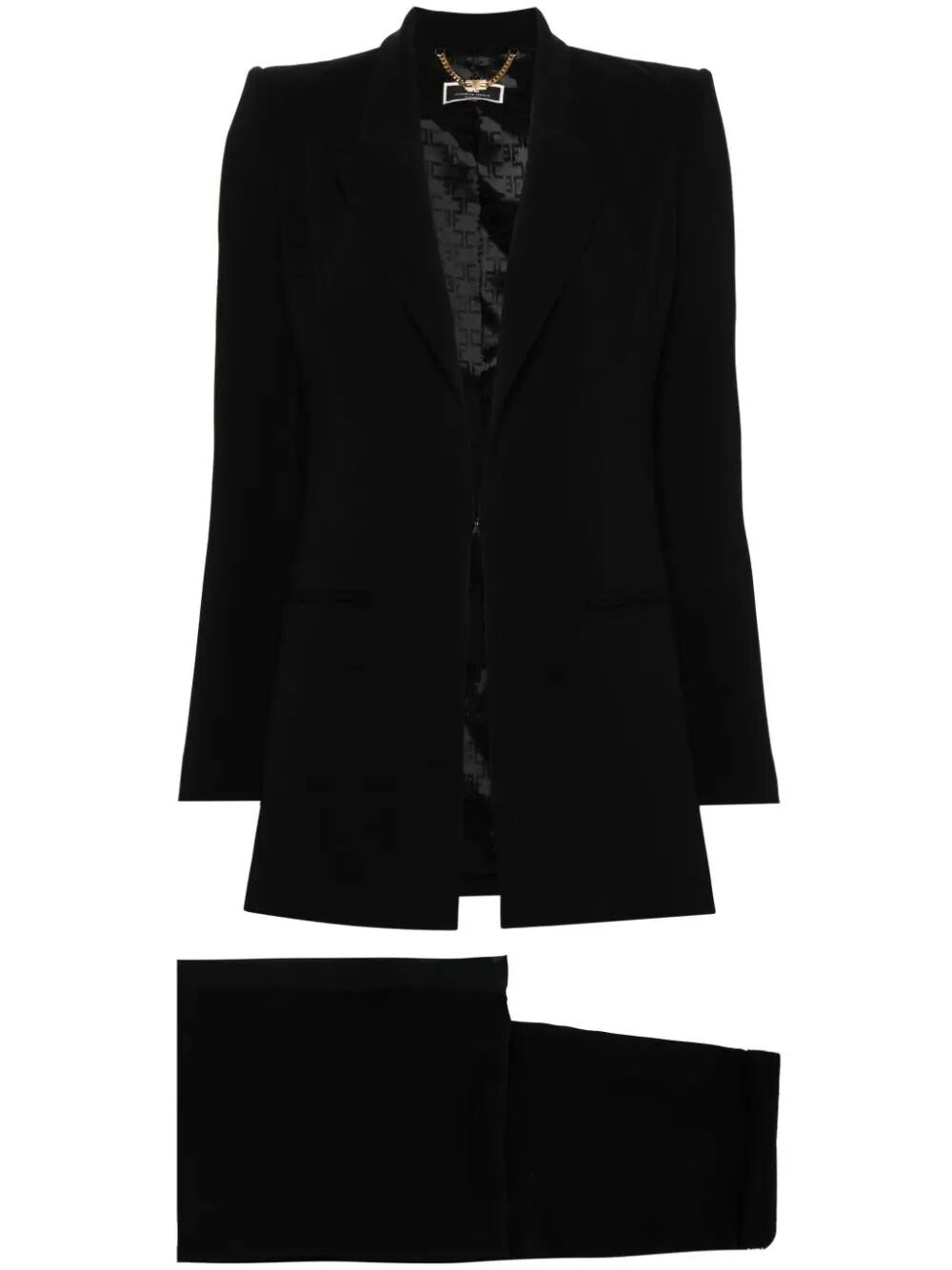 Elisabetta Franchi Jacket + Pants In Black  