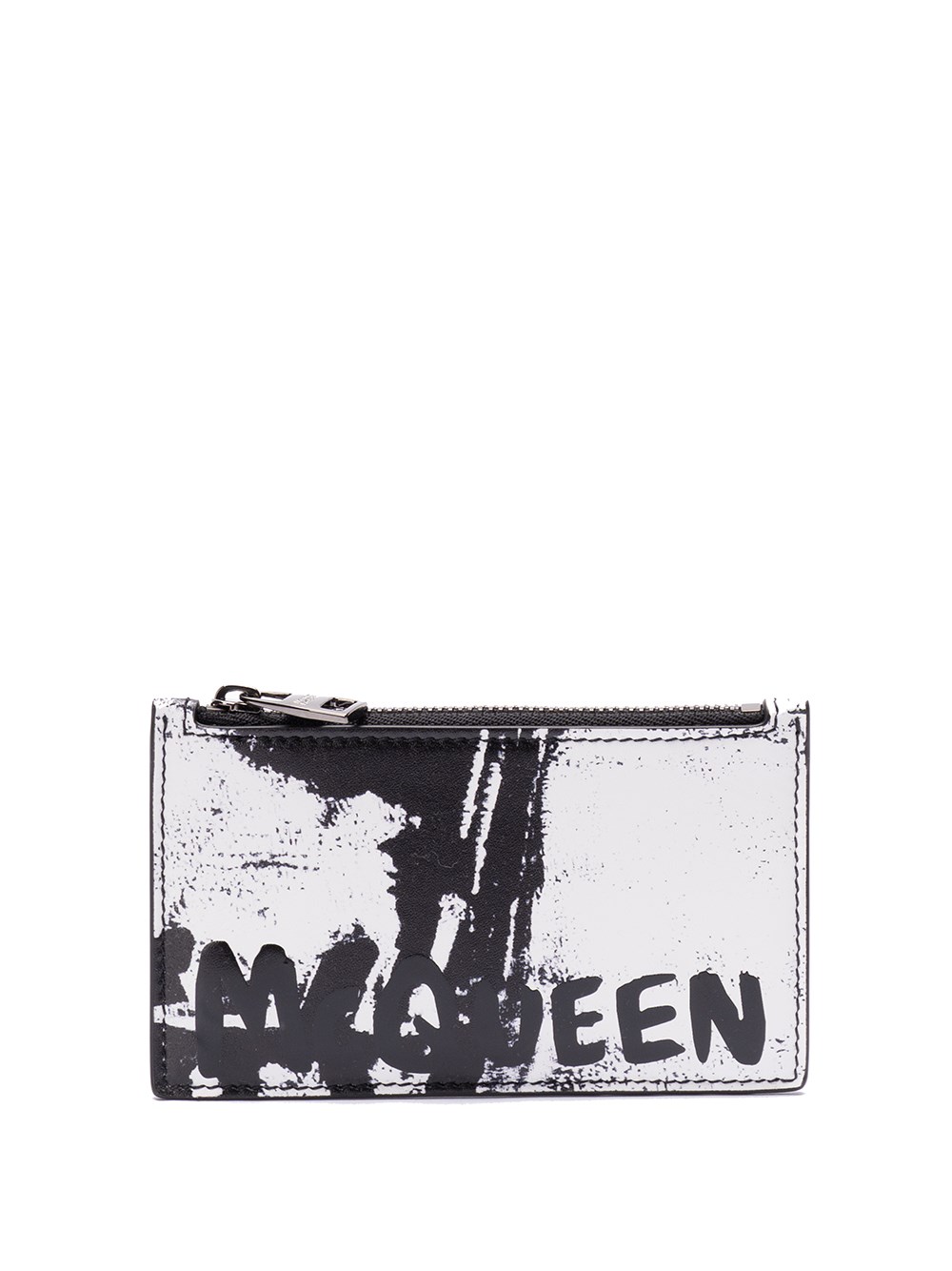 Alexander mcqueen `Jacket Printed Iris` Zip Coin Card Holder