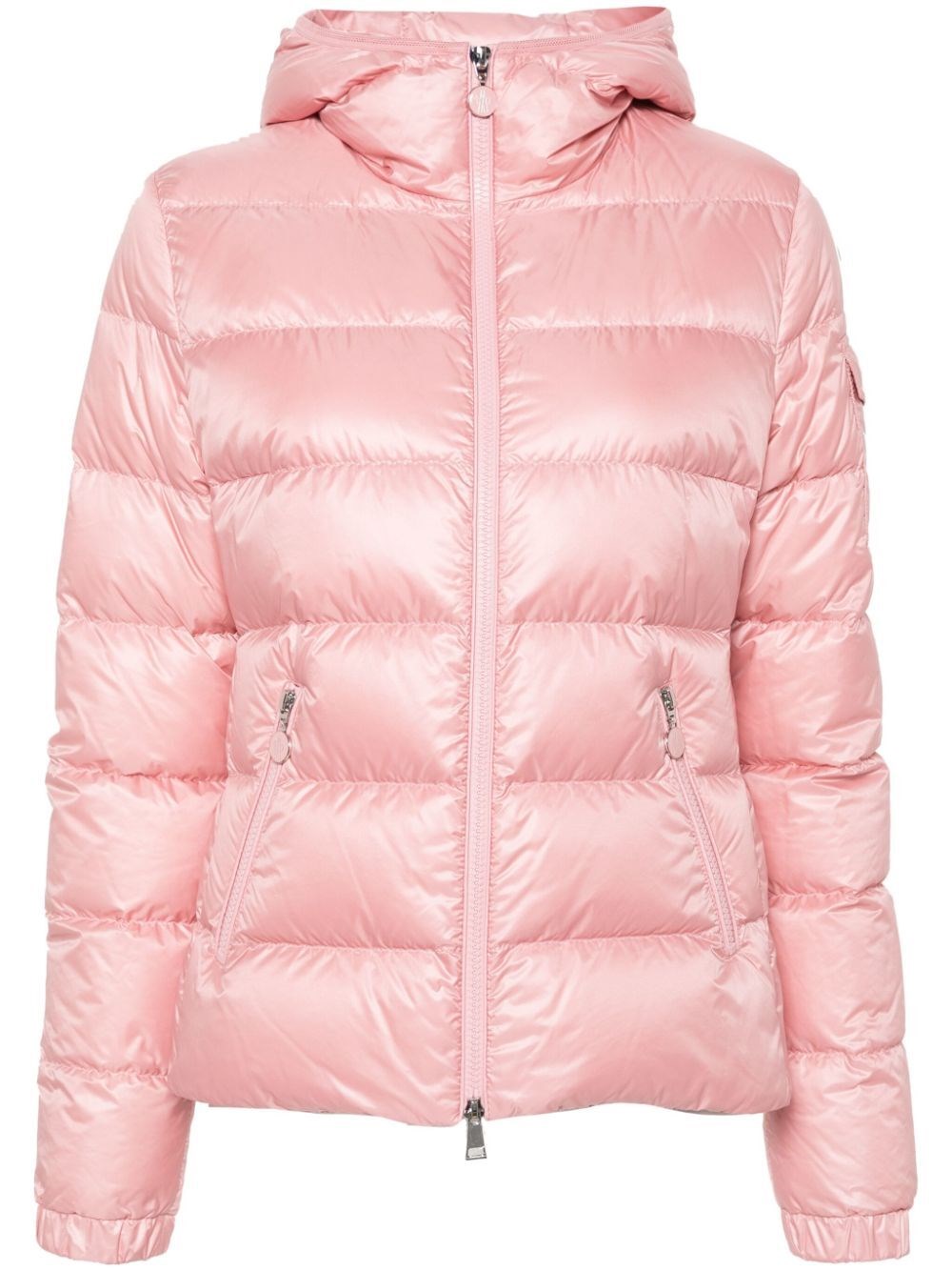 Shop Moncler `gles` Padded Jacket In Pink