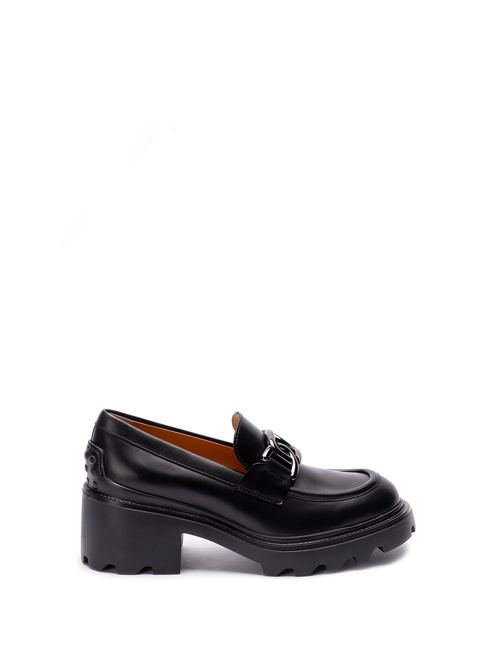 Tod's Gomma Carro Embellished Leather Loafers In Black  