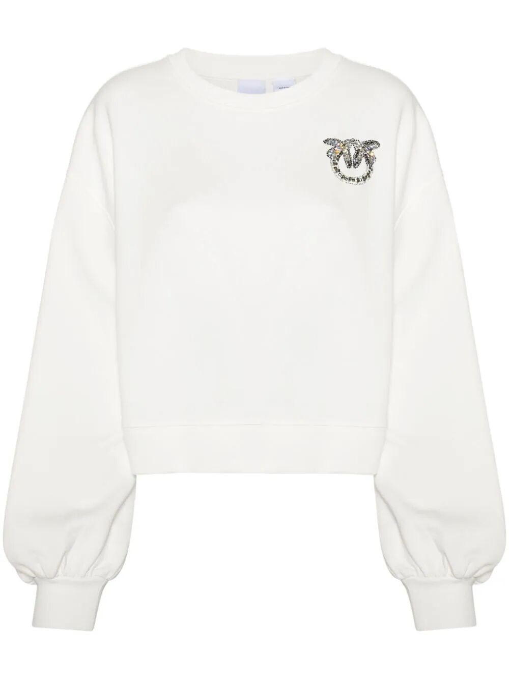 Shop Pinko `ceresole` Logo Sweatshirt In White