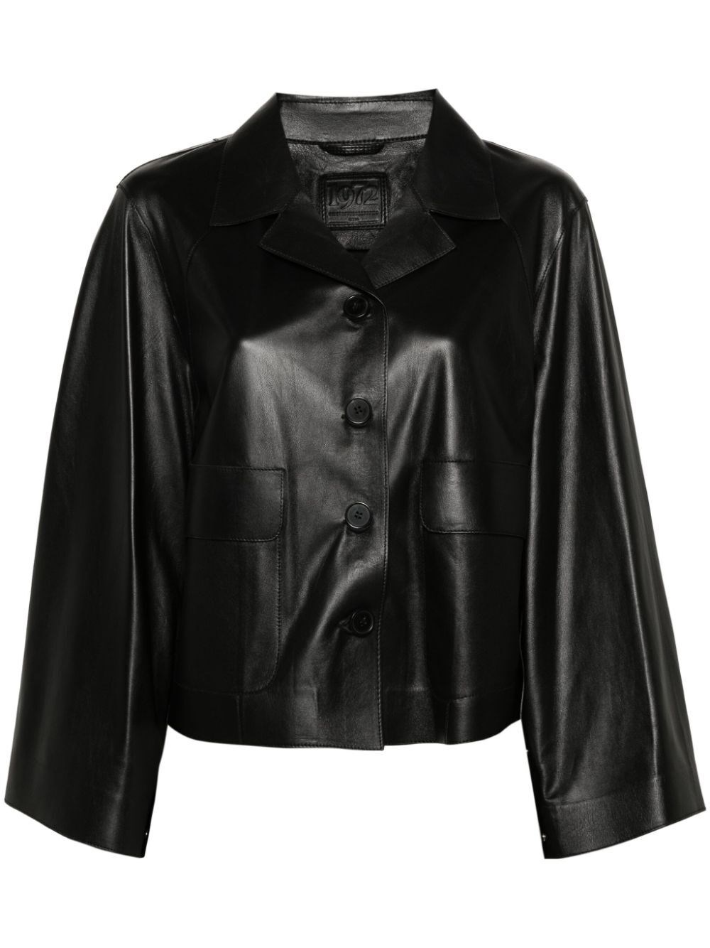 Desa 1972 Leather Jacket In Black  