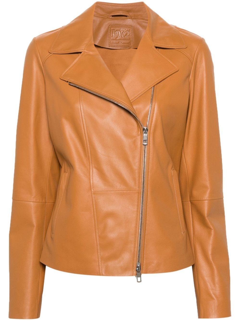 Desa 1972 Leather `perfecto` Jacket In Brown