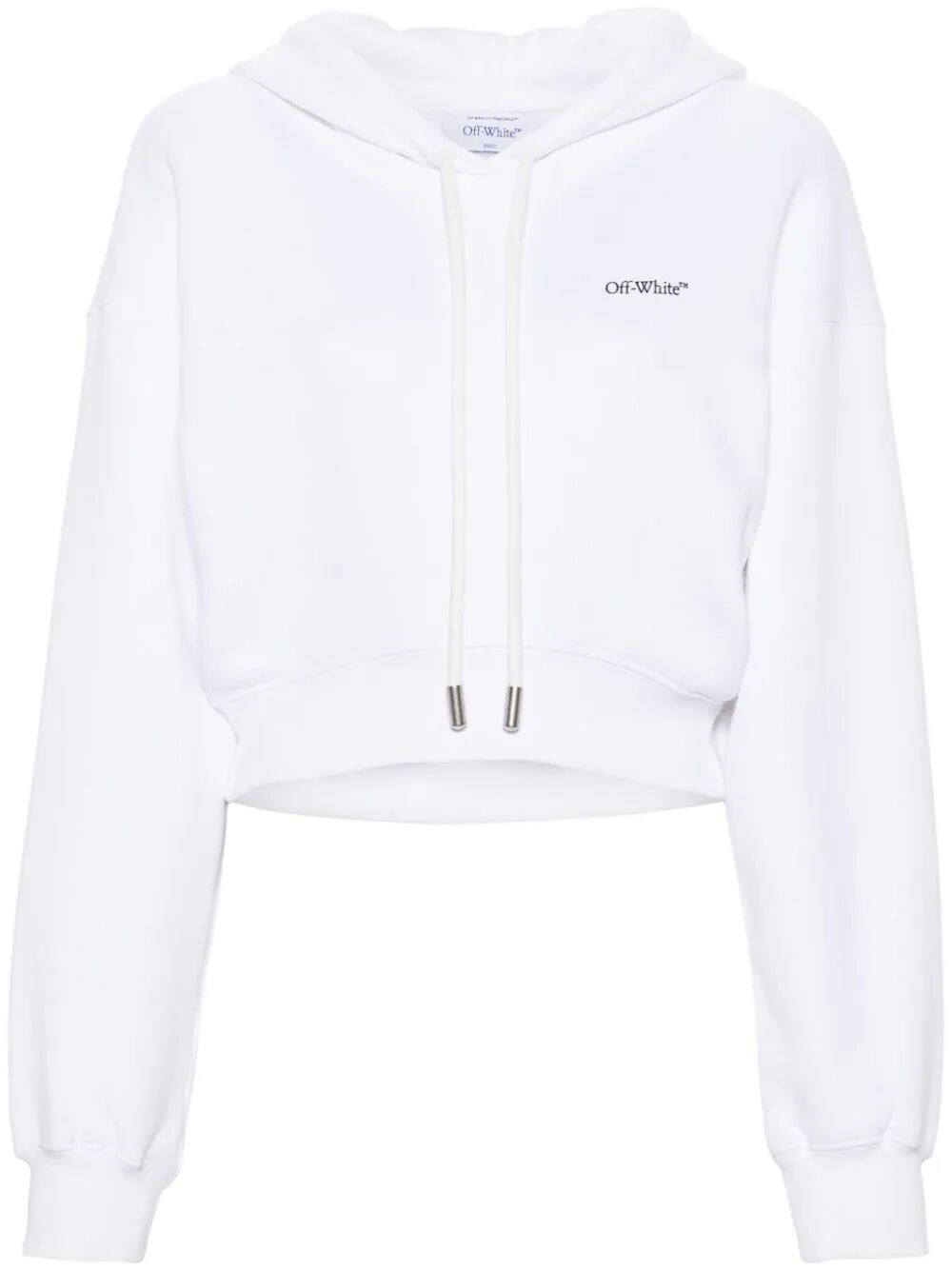 OFF-WHITE `XRAY ARROW` CROPPED HOODIE
