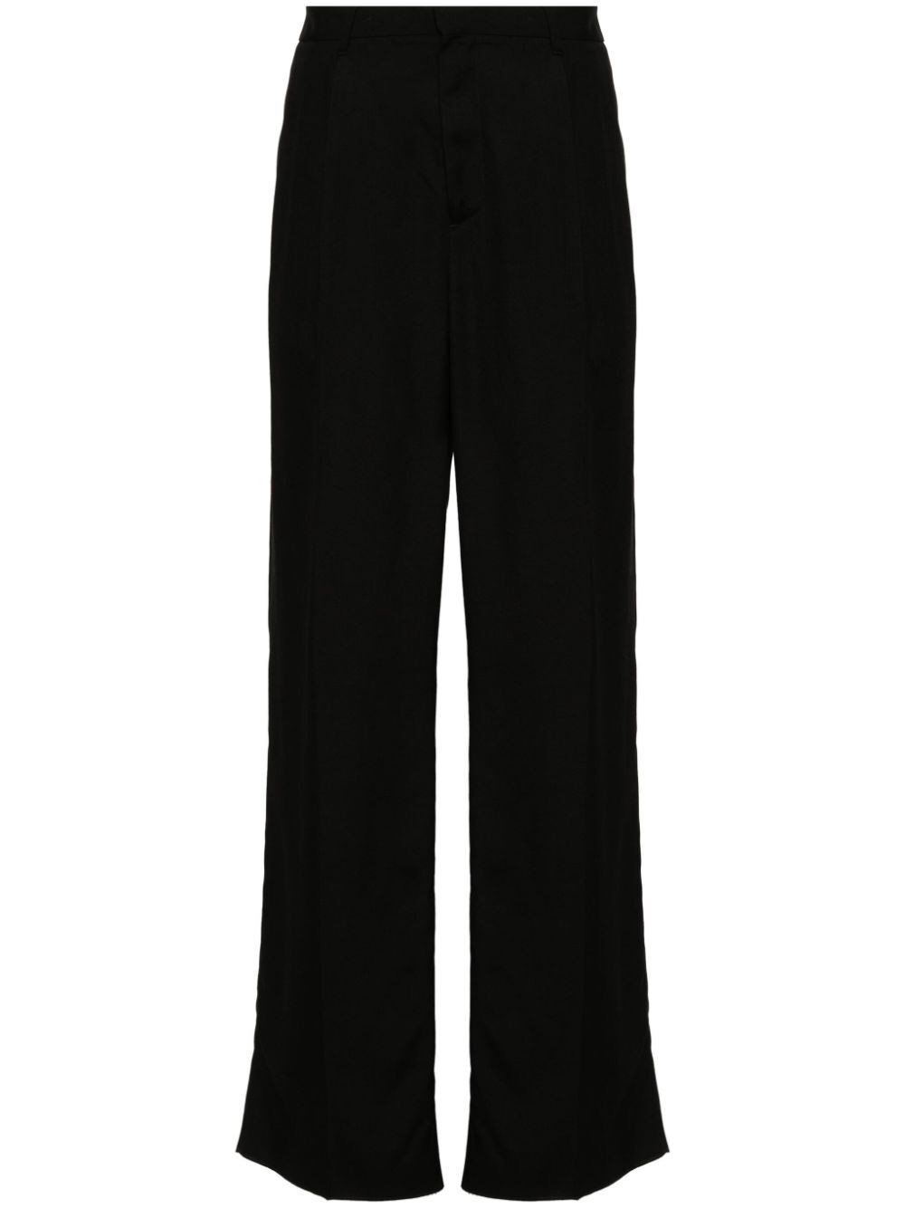 Lardini Miami Loose-fit Trousers In Black  