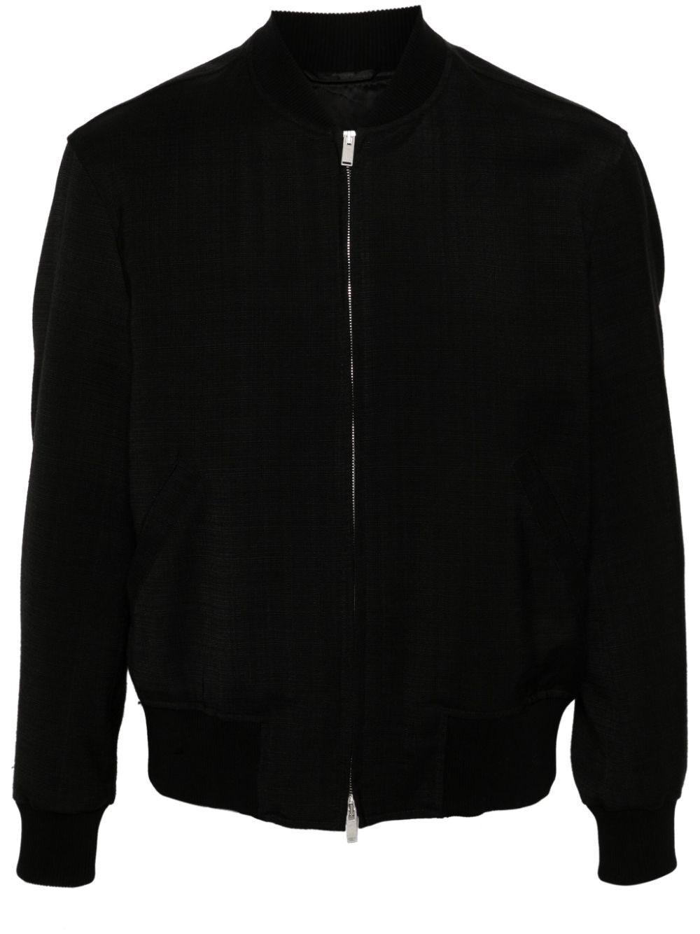 Shop Lardini `attitude` Bomber Jacket In Black  