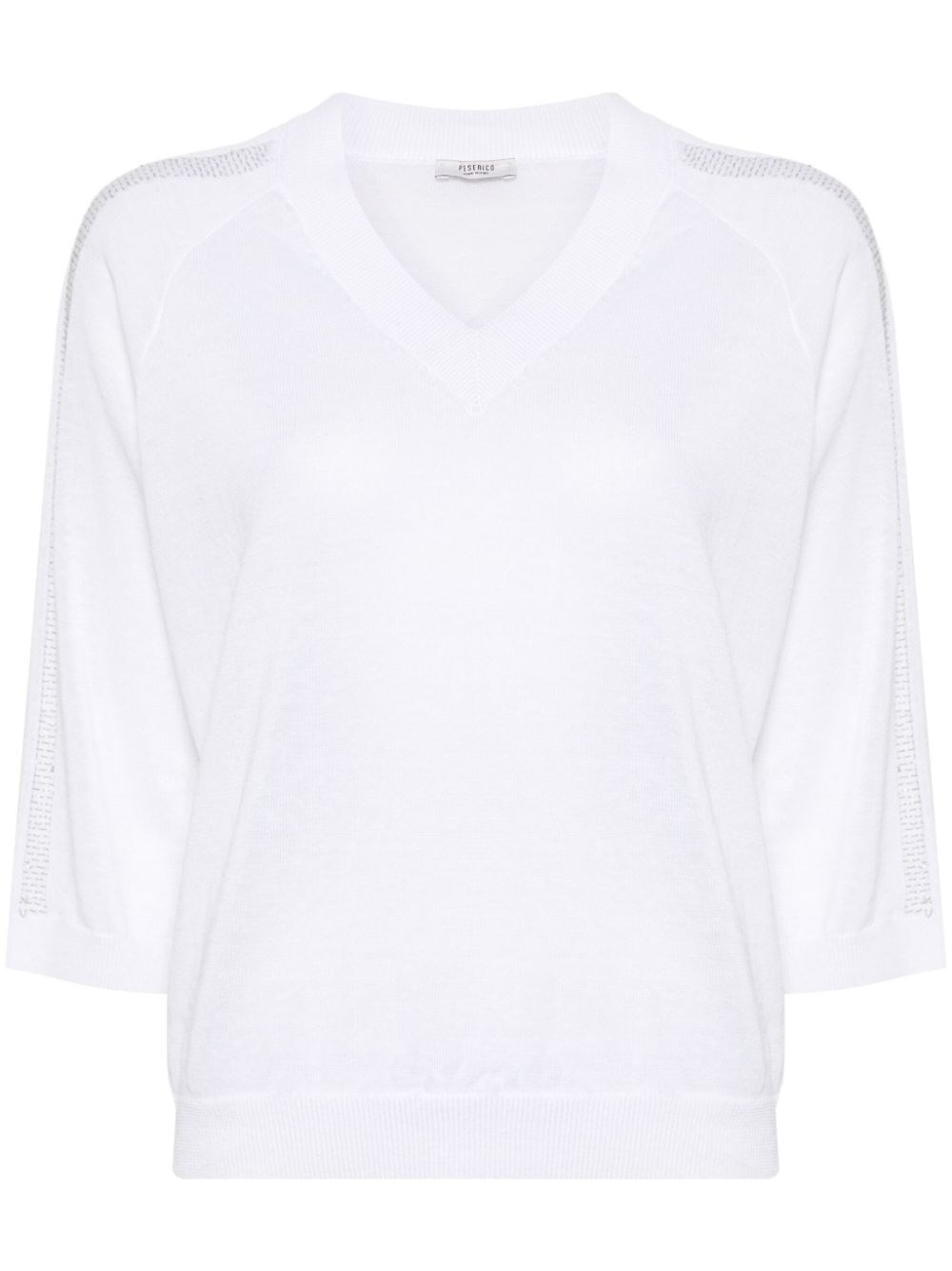 Shop Peserico Sweater In White