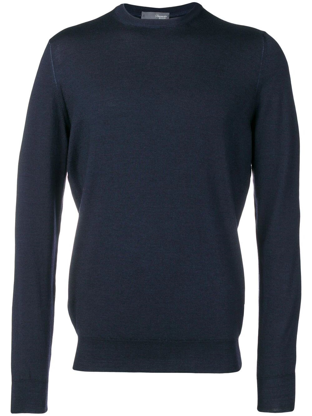 Shop Drumohr Crew-neck Sweater In Blue
