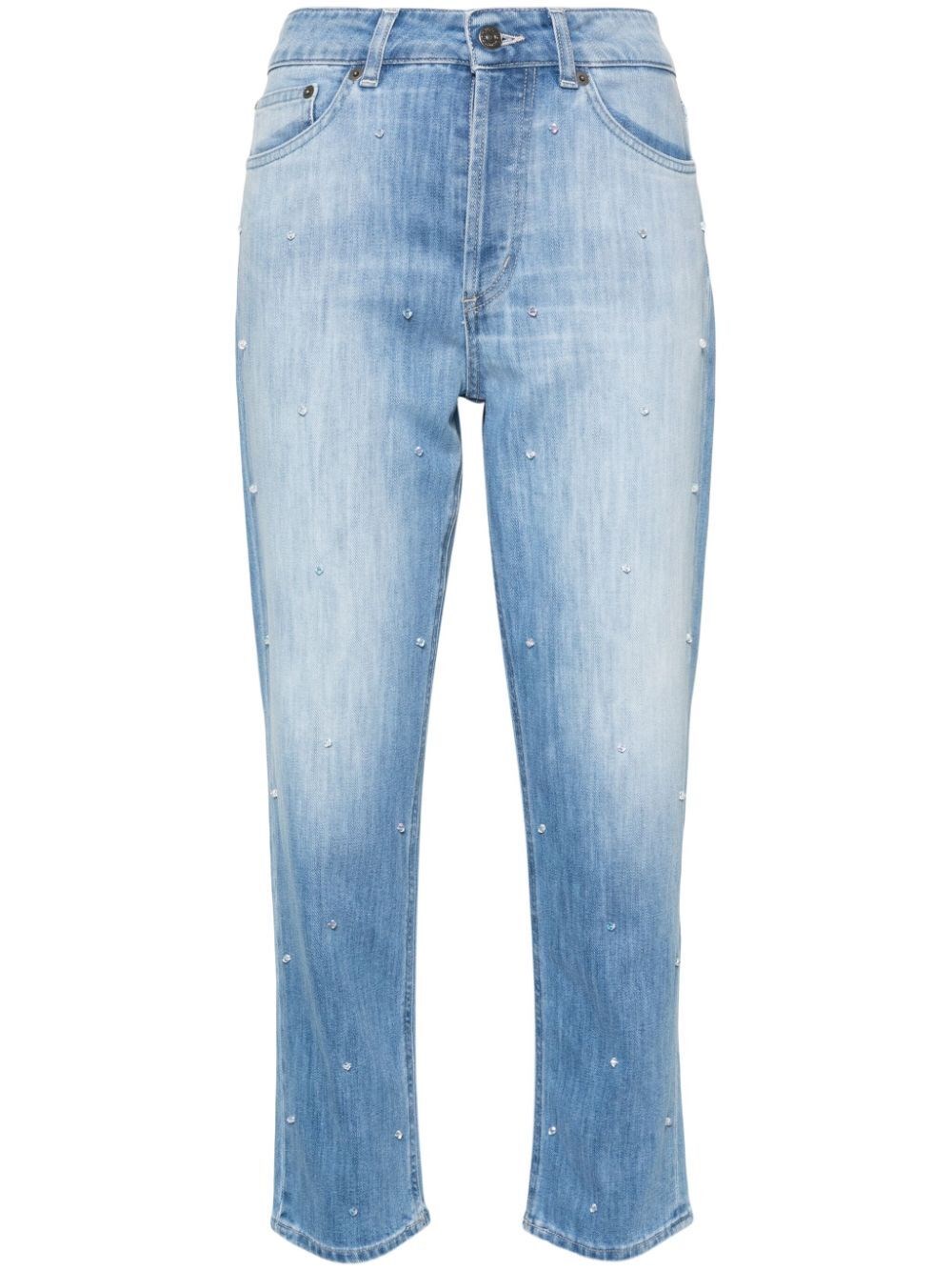 Dondup Koons Bead-embellishment Jeans In Blue