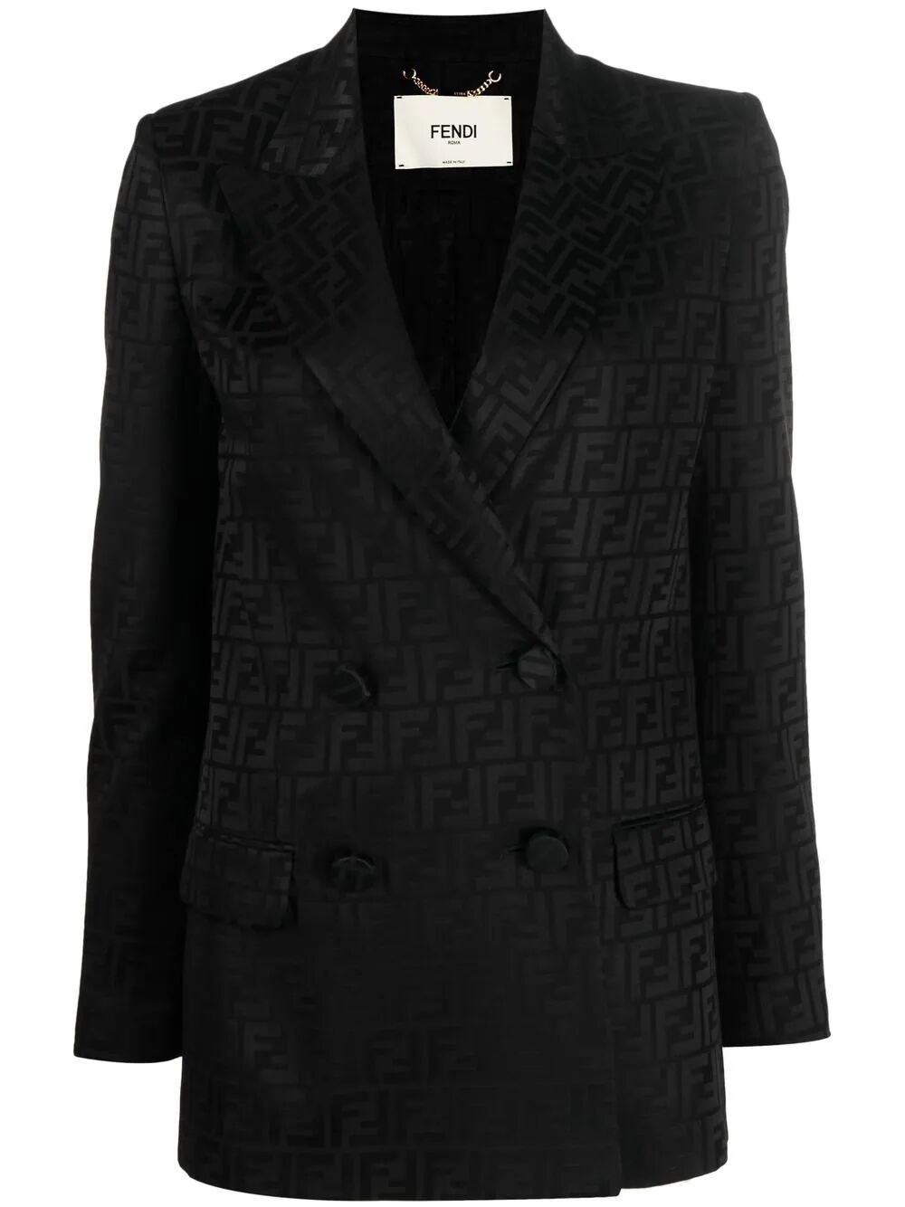 Shop Fendi Formal Jacket In Black  