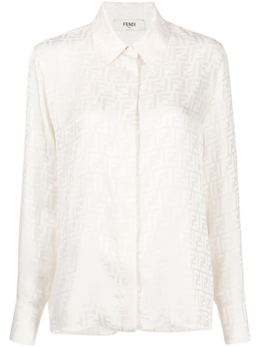 Shop Fendi `ff` Shirt In White