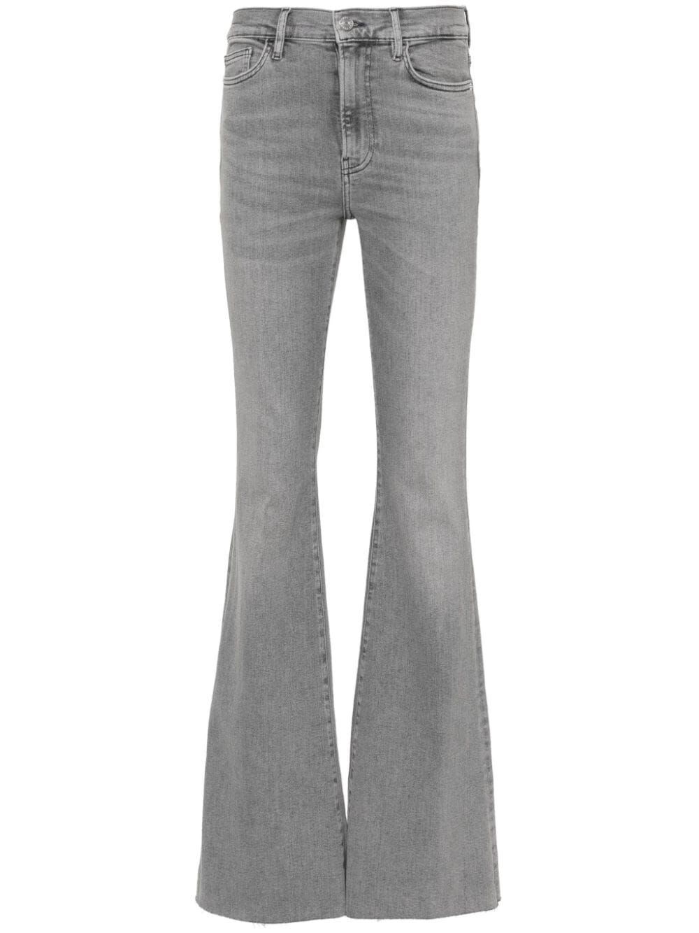 Frame Woman `le High Flare` Jeans In Grey