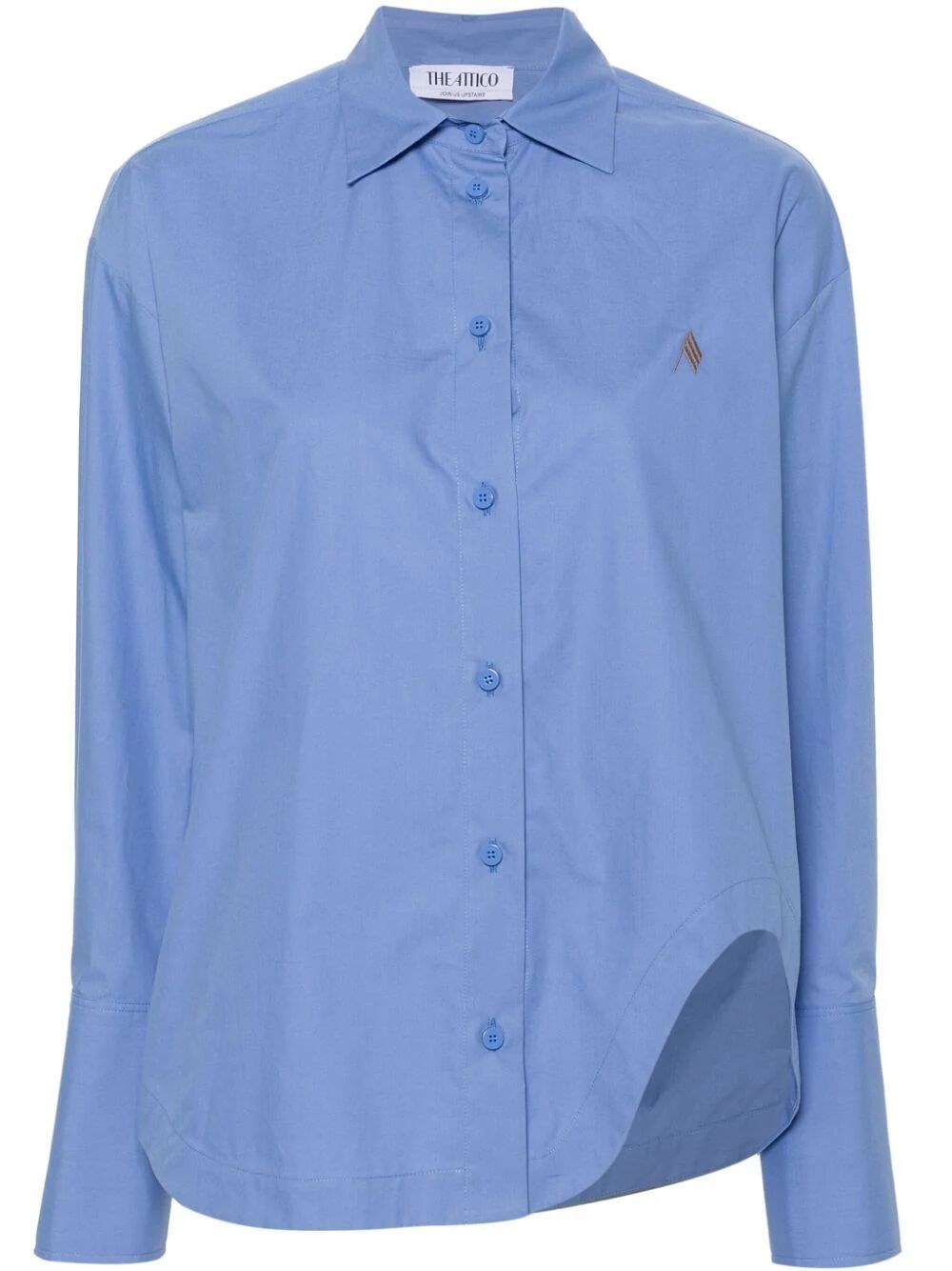 Shop Attico `eliza` Shirt In Blue