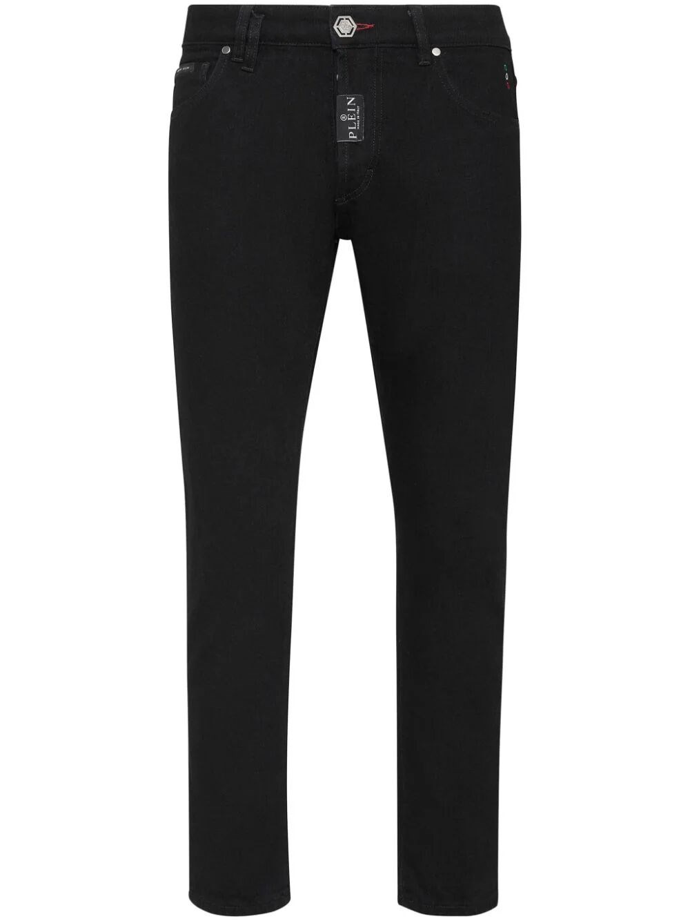 Shop Philipp Plein Skinny Fit Jeans In Black  