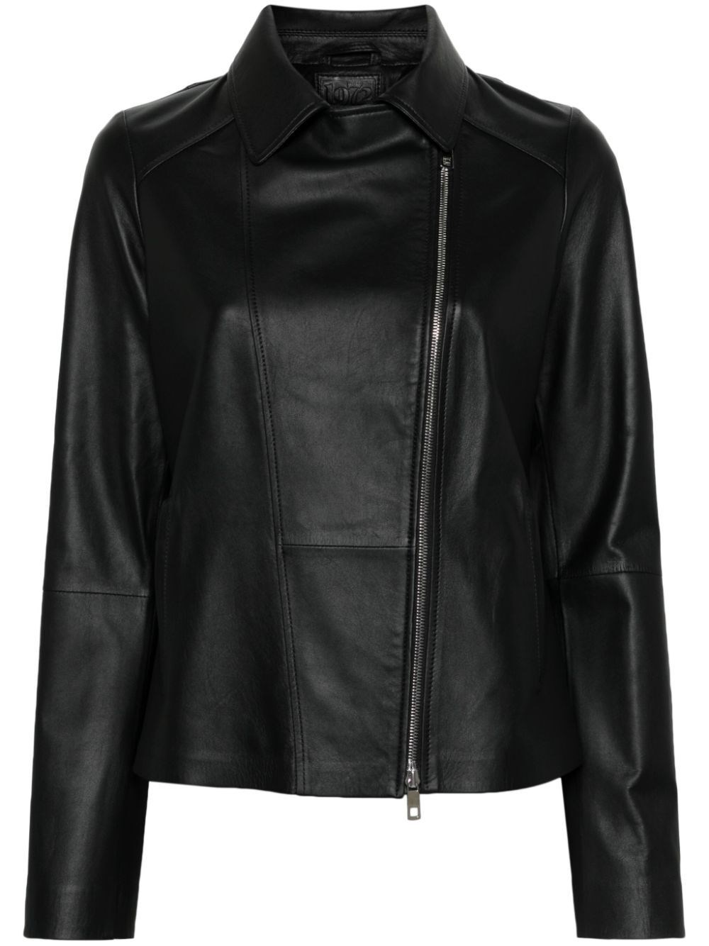 Shop Desa 1972 Leather `perfecto` Jacket In Black  