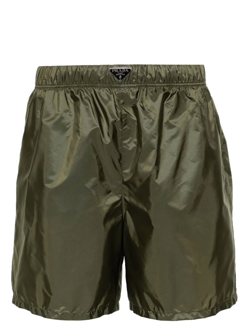 Prada Re-nylon Swim Shorts In Green