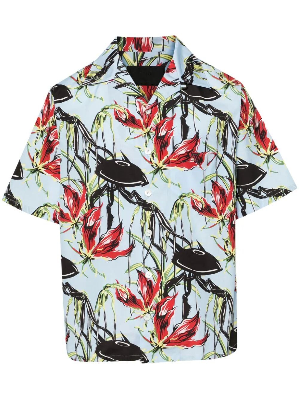 Shop Prada Short Sleeve Shirt In Multi