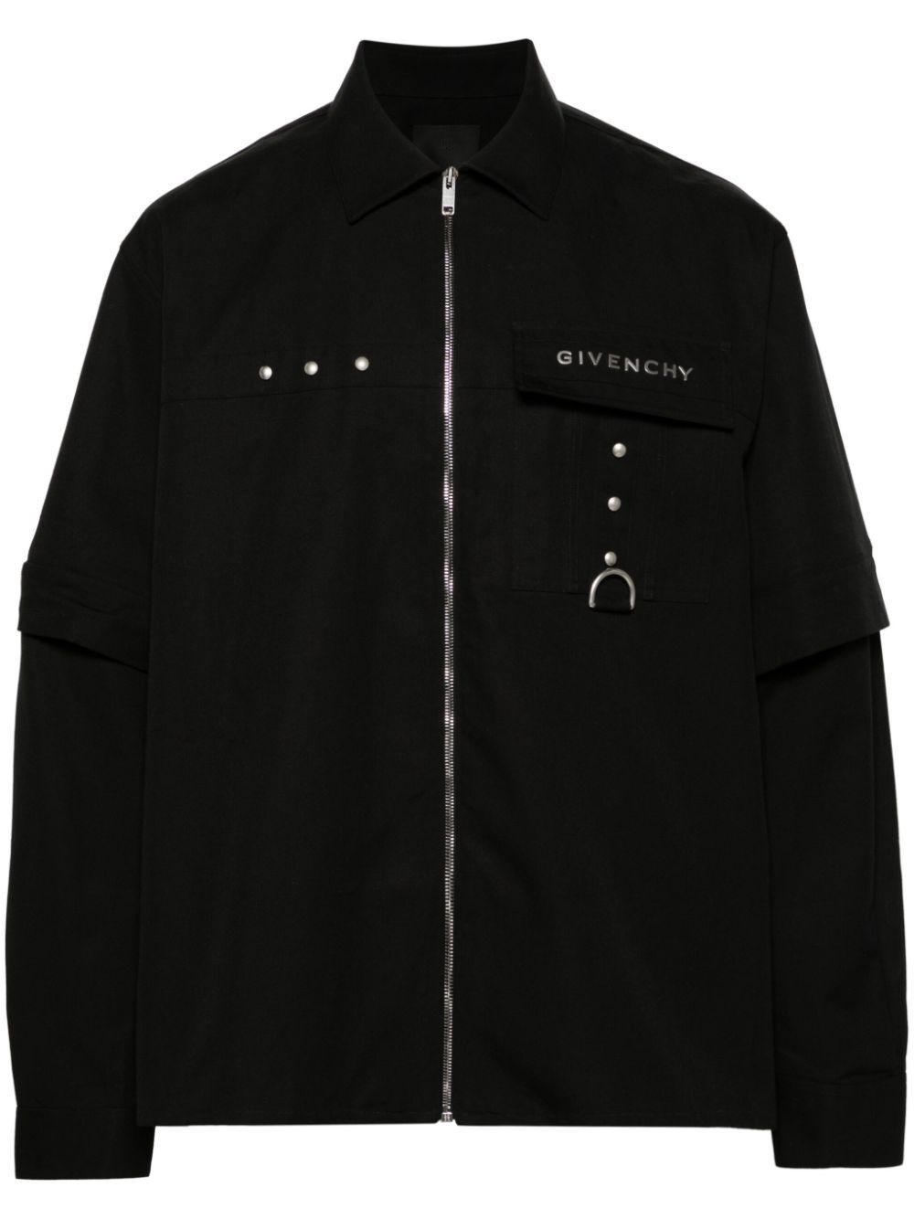 Givenchy Denim Shirt In Black  