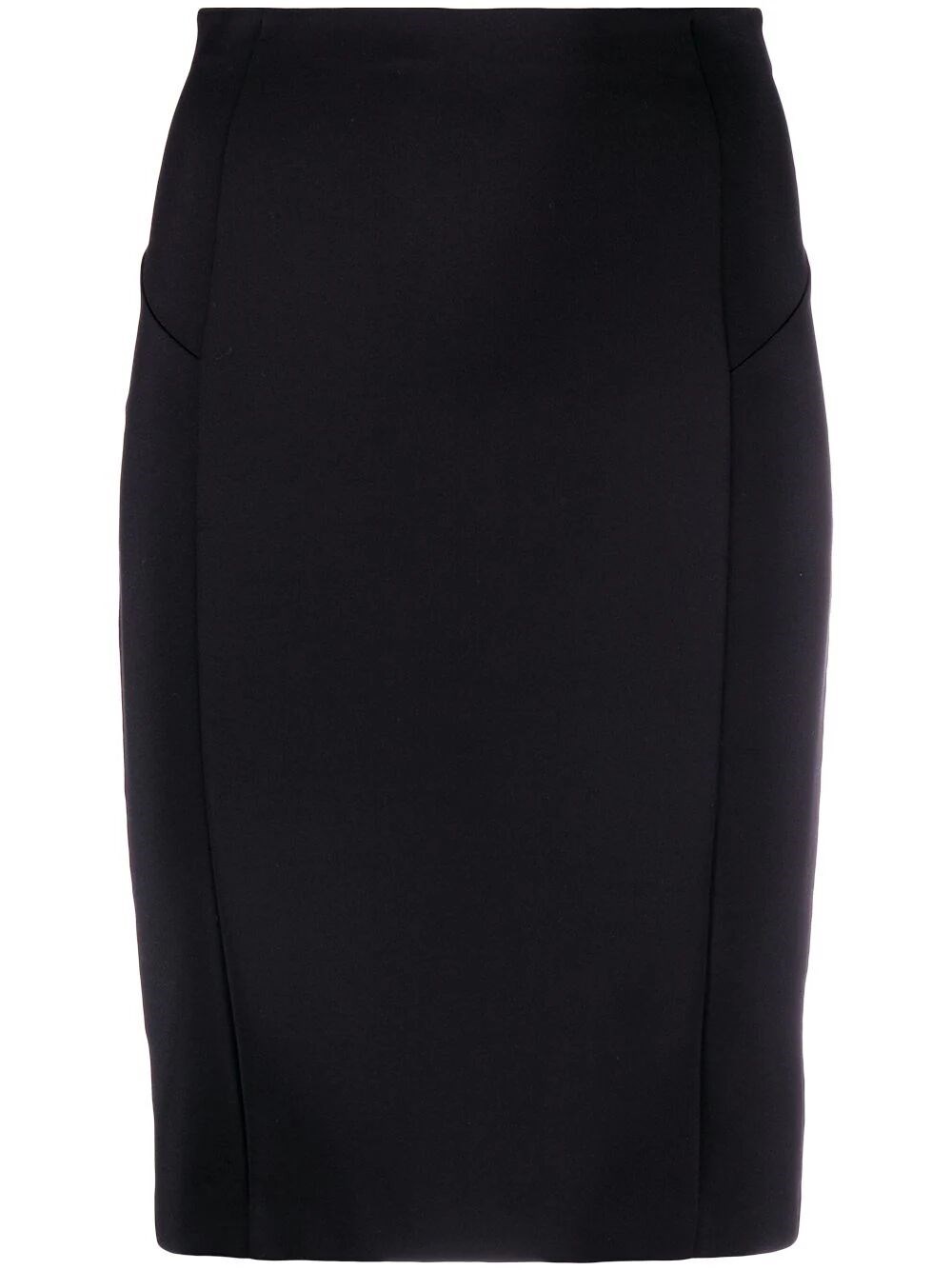 Shop Patrizia Pepe Longuette Skirt In Black  