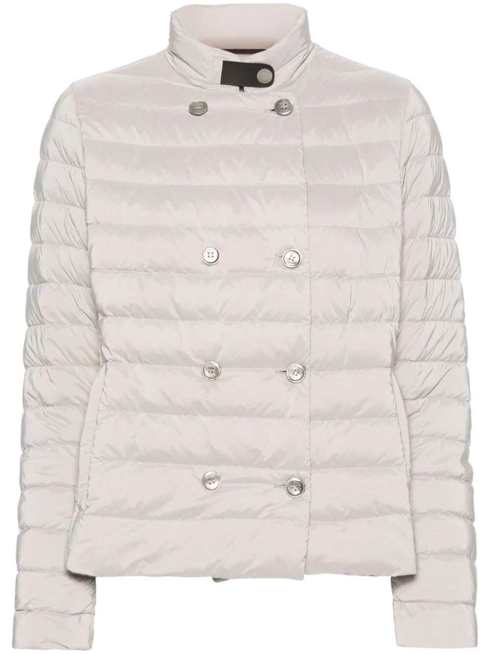 Moorer Quilted Padded Jacket In Gray