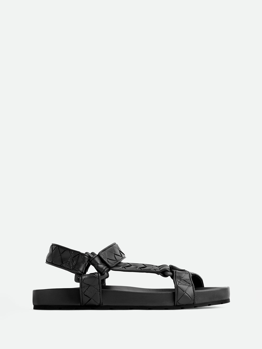 Shop Bottega Veneta `trip` Sandals In Black  