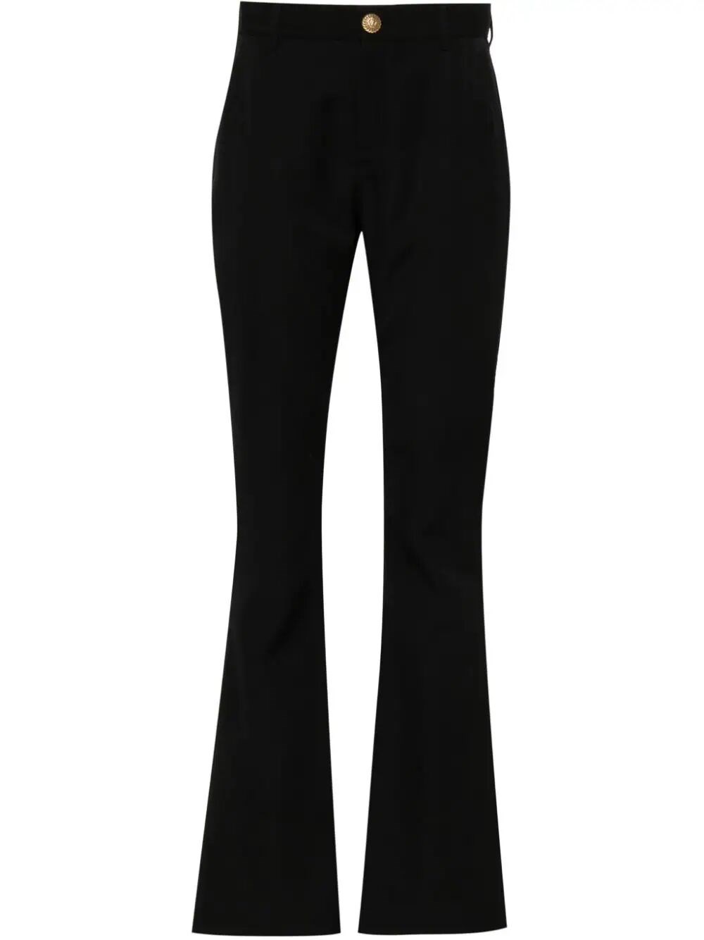 Shop Balmain Bootcut Pants In Black  