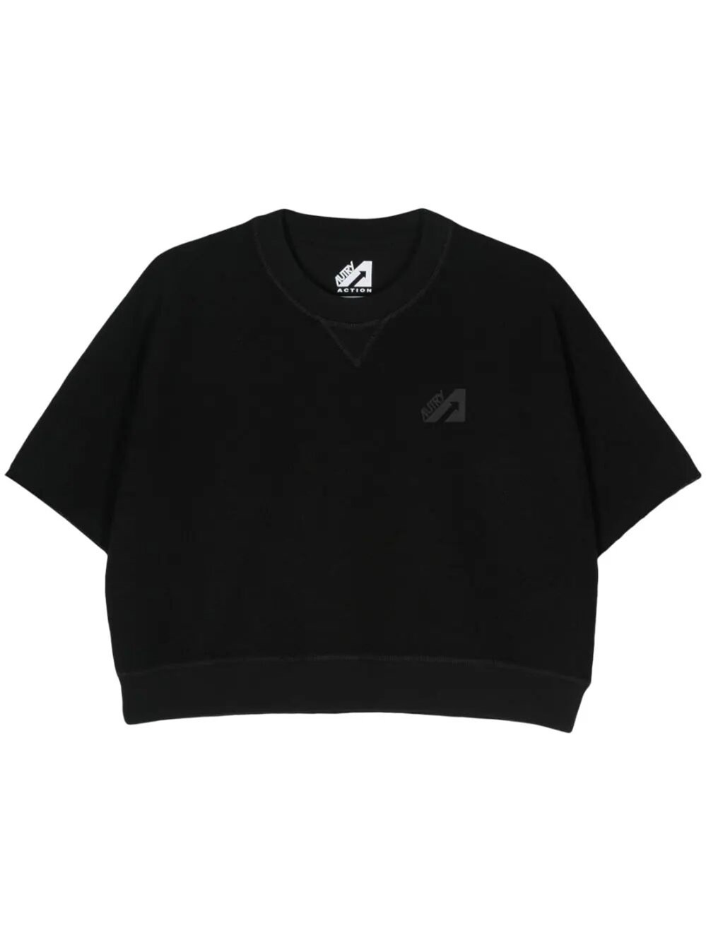 Autry `action` Crew-neck Sweatshirt In Black  