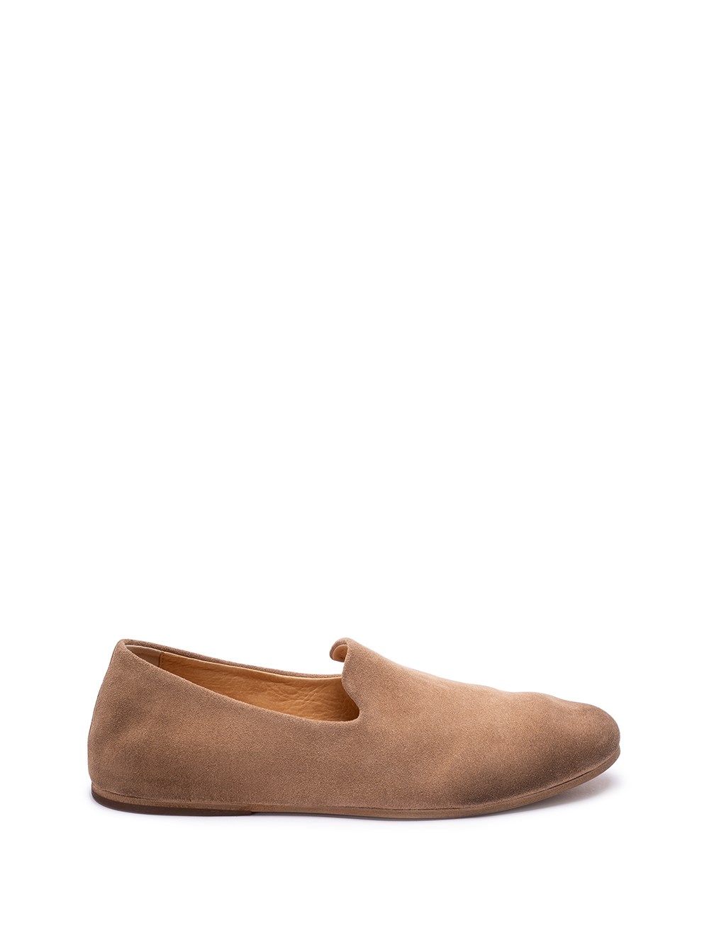 Marsèll Round-toe Suede Loafers In Brown