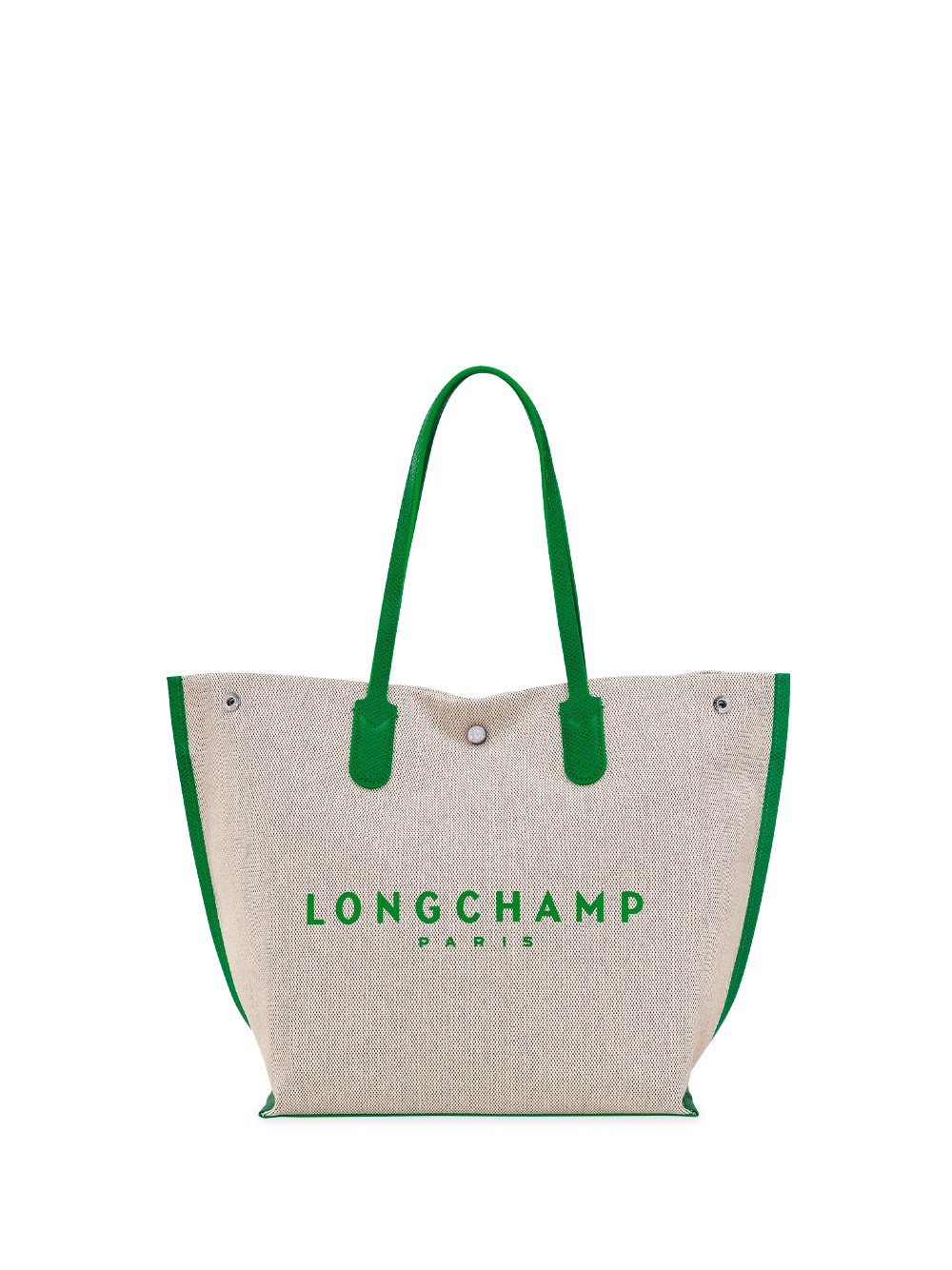 Shop Longchamp `essential Toile` Large Tote Bag In Green