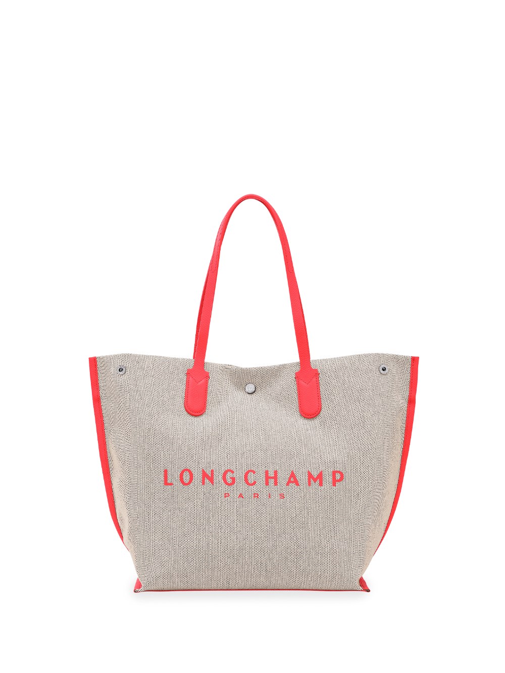 Shop Longchamp `essential Toile` Large Tote Bag In Red