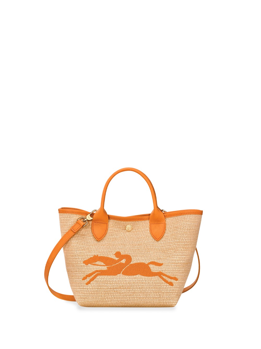 Longchamp `le Panier Pliage` Small Handbag In Yellow