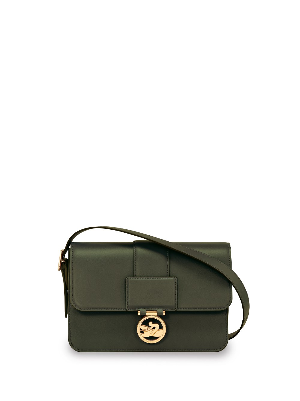 Shop Longchamp `box-trot` Medium Crossbody Bag In Green