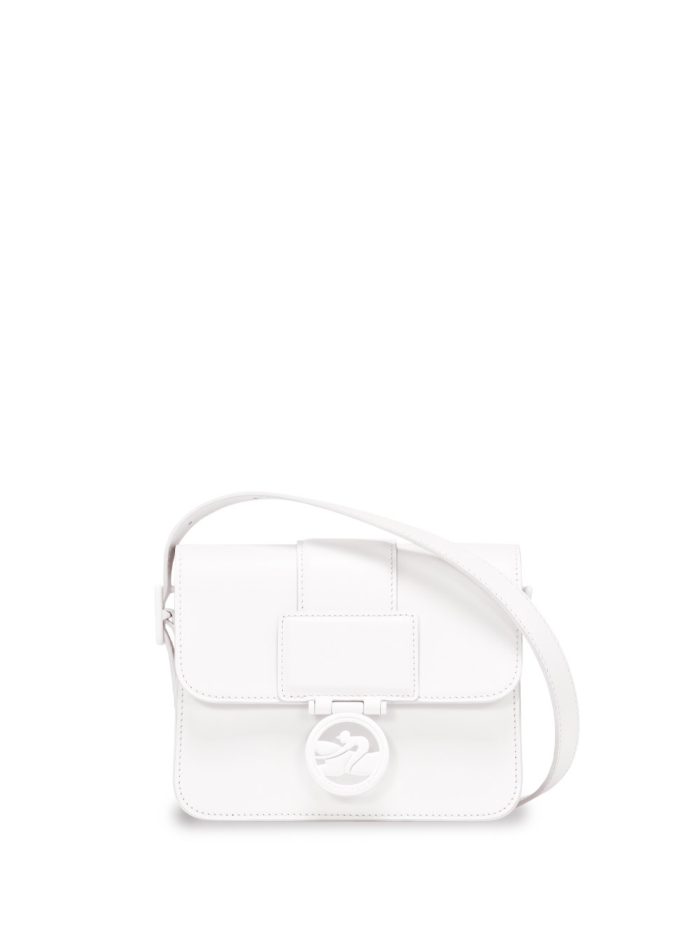 Shop Longchamp `box-trot Colors` Small Crossbody Bag In White
