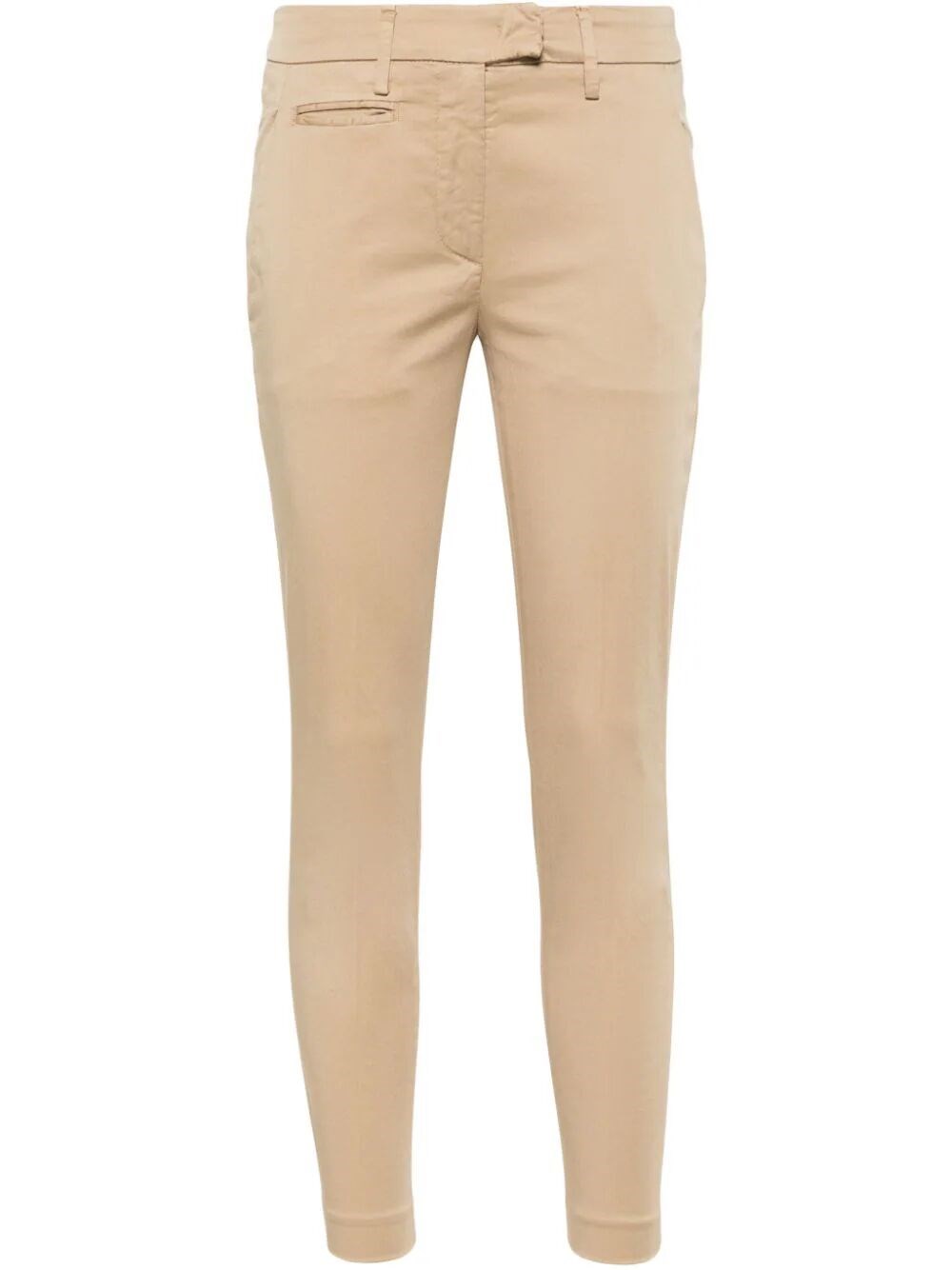 Dondup Perfect Cropped Slim-cut Trousers In Brown
