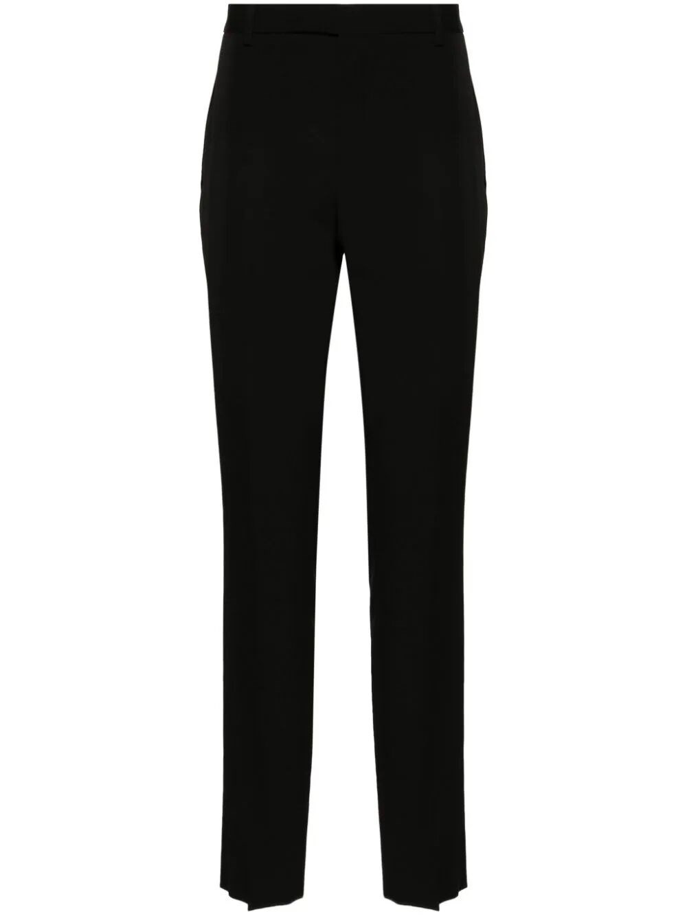 Saint Laurent Slim Fit Trousers In Black  