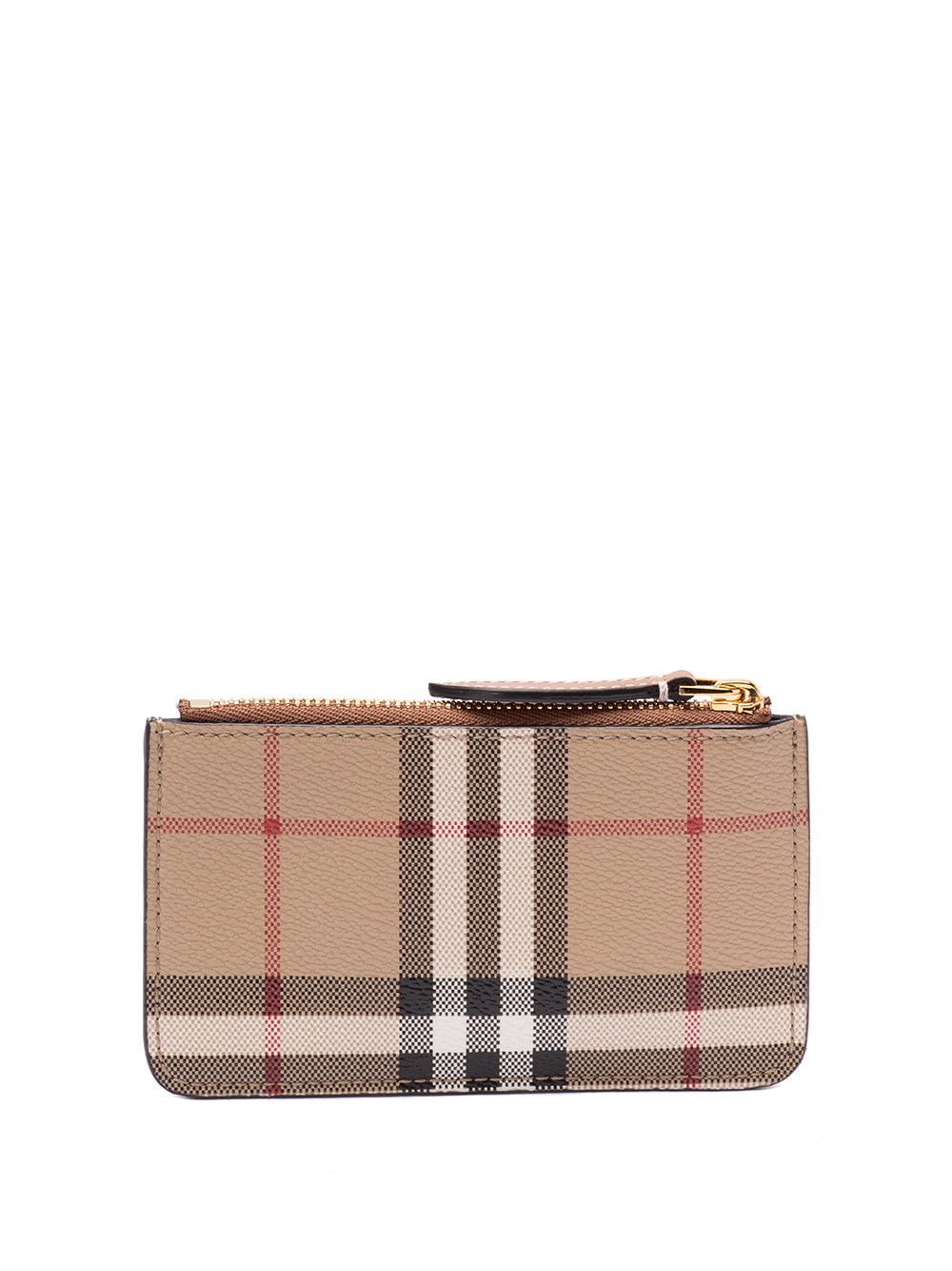 Burberry `kelbrook` `check` Coin Case With Strap In Beige