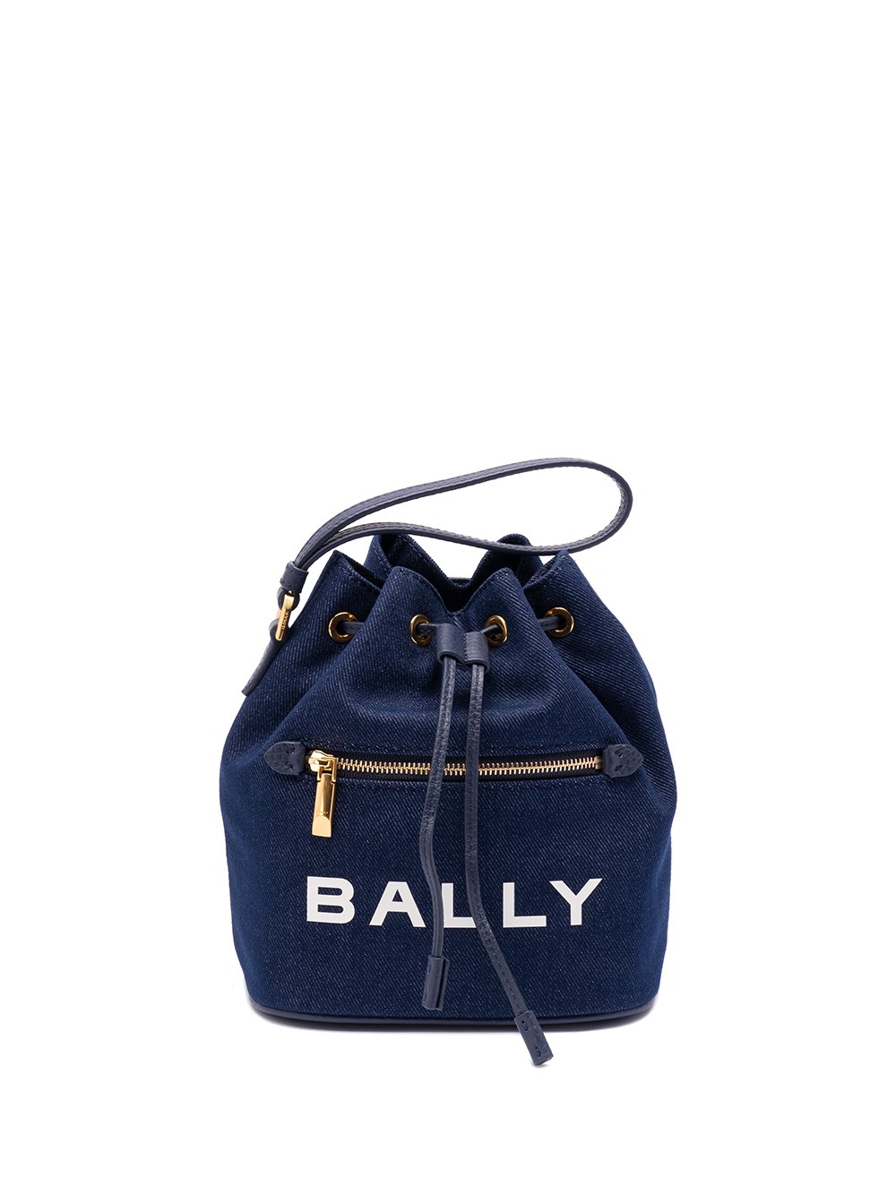 Bally `bar Spiro Eco` Mini Bucket Bag In Blue