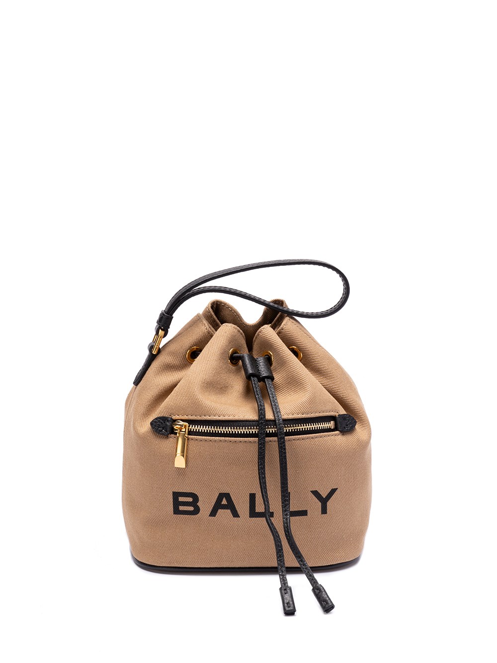 Bally `bar Spiro Eco` Mini Bucket Bag In Beige