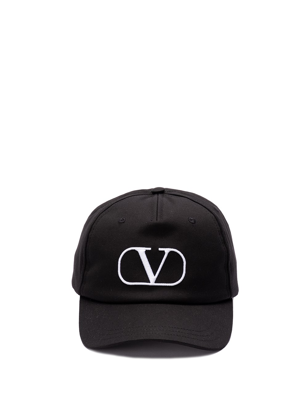 Valentino Garavani `vlogo Signature` Baseball Hat In Black  
