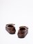 Miu Miu Unlined Bleached Leather Boat Shoes