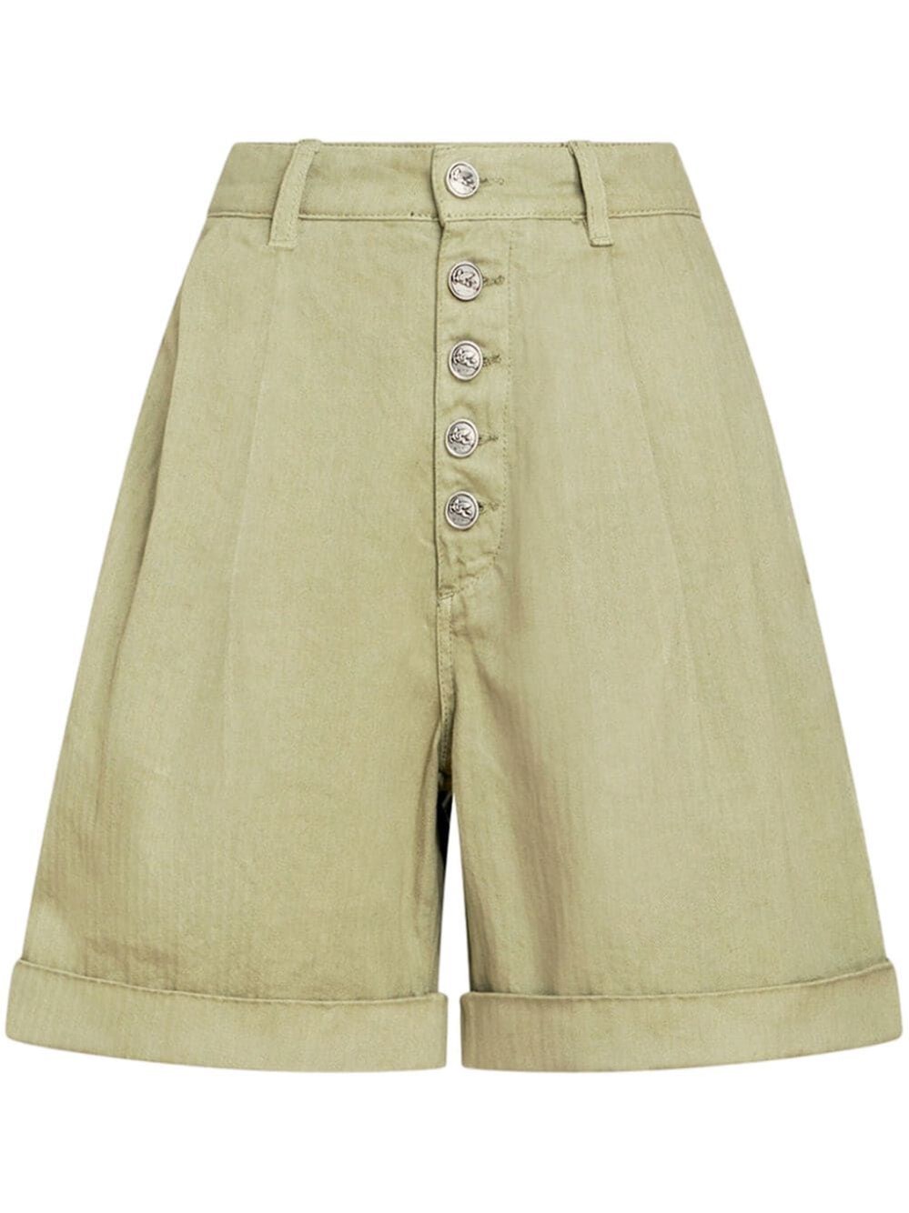 Shop Etro Shorts In Green