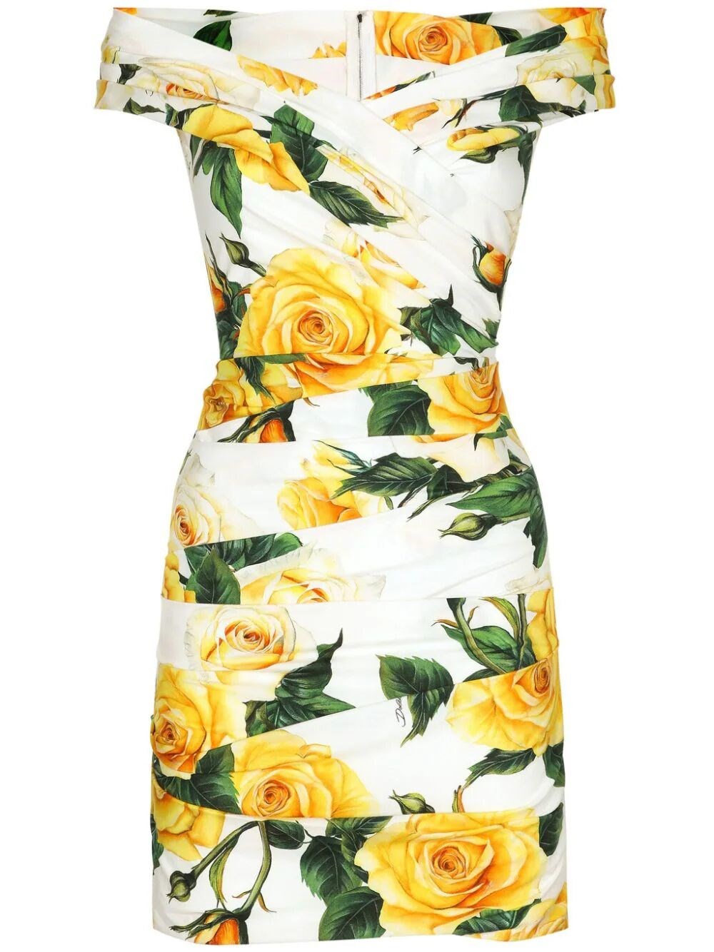 DOLCE & GABBANA `FLOWERING` MINI DRESS