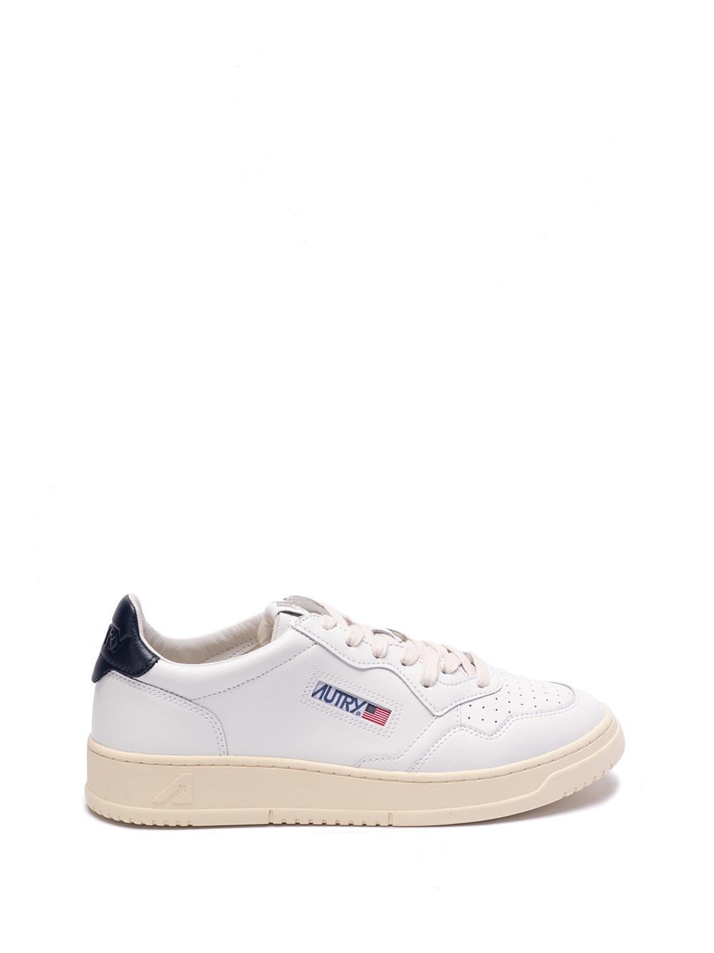Shop Autry `medalist Low` Leather Sneakers In White