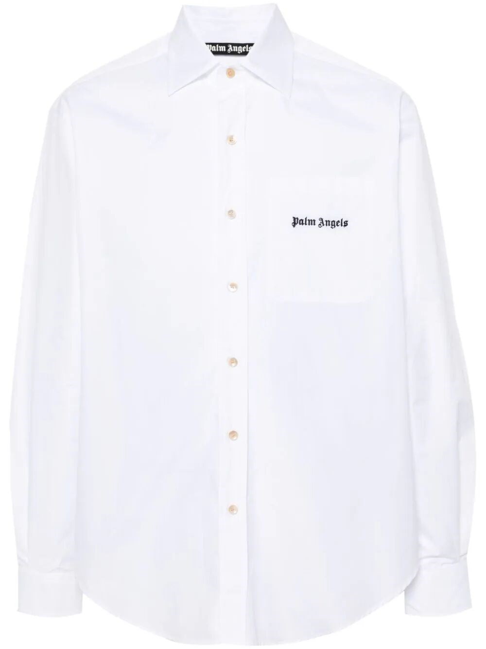 Shop Palm Angels `classic Logo` Shirt In White