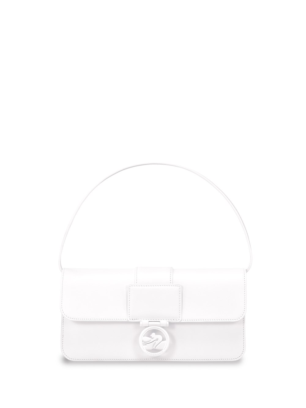 Shop Longchamp `box-trot Colors` Medium Baguette Bag In White