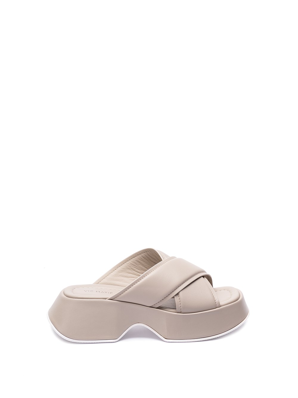 Shop Vic Matie `travel` Sandals In Beige