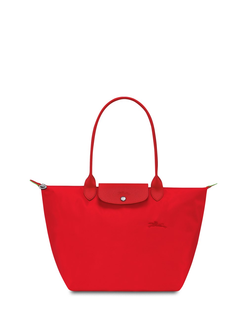 Longchamp `le Pliage Green` Large Tote Bag In Red