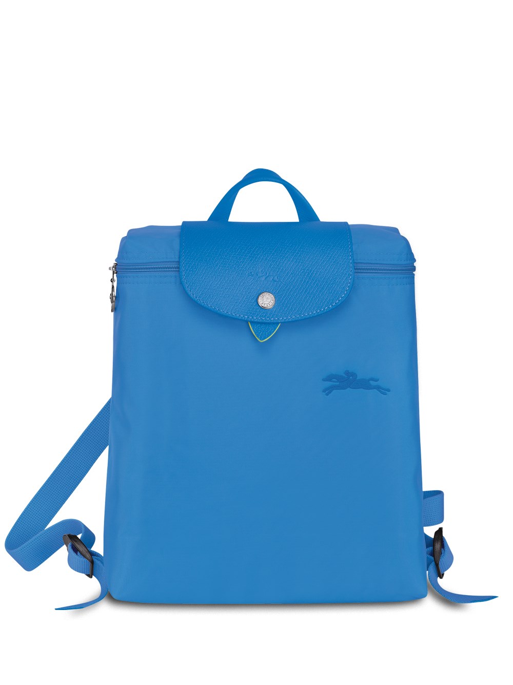 Longchamp `le Pliage Green` Medium Backpack In Blue