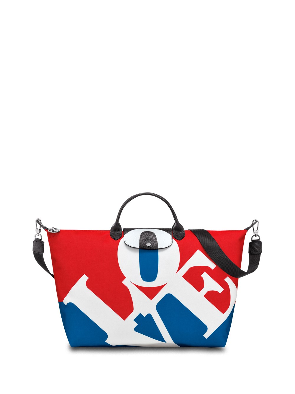 Shop Longchamp X Bob` Travel Bag In White